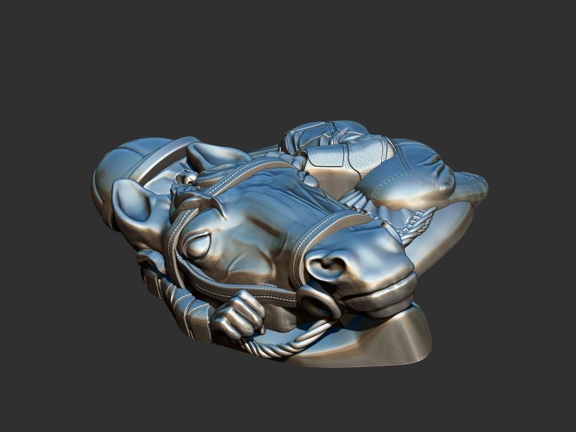 Race Horse With Jockey Front 3D print model_7