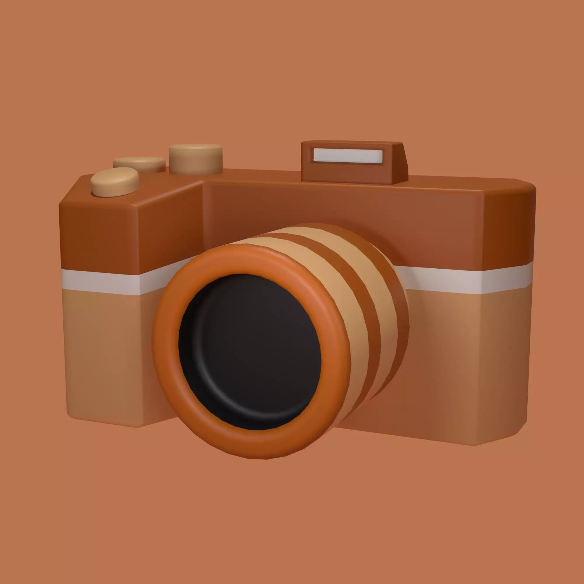Stylized camera 3D model_0