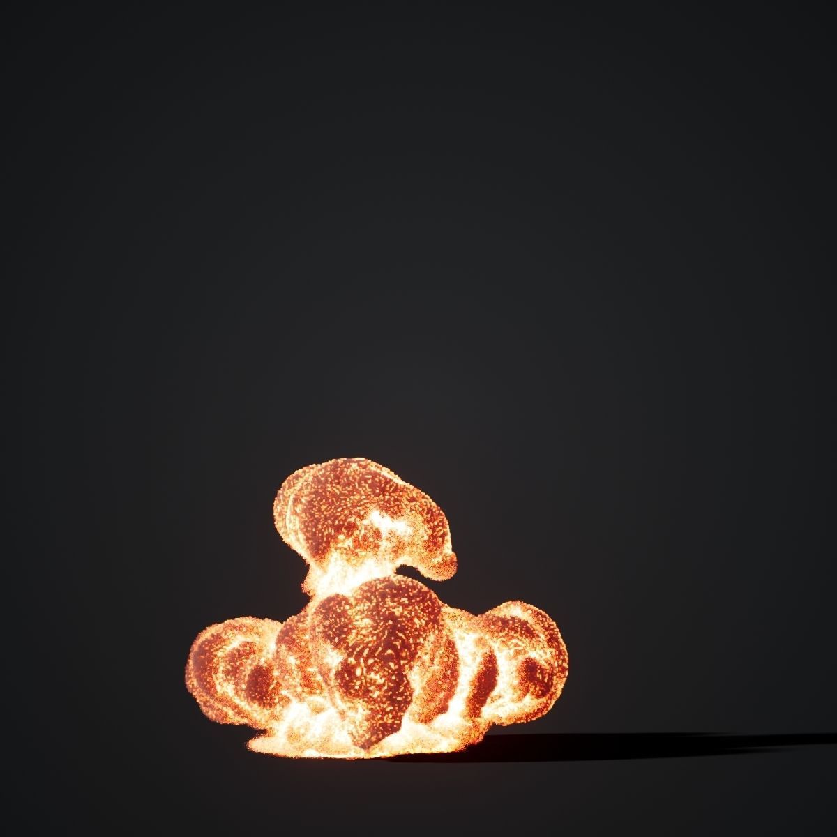 Animated Gasoline Explosion 7 3D model_5