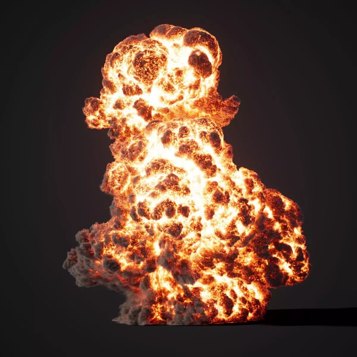 Animated Gasoline Explosion 7 3D model_0