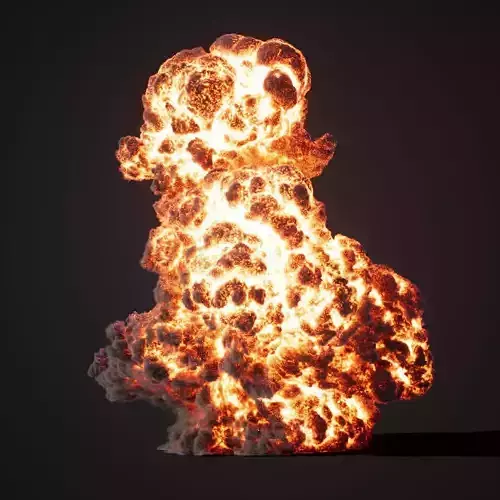 Animated Gasoline Explosion 7 3D model