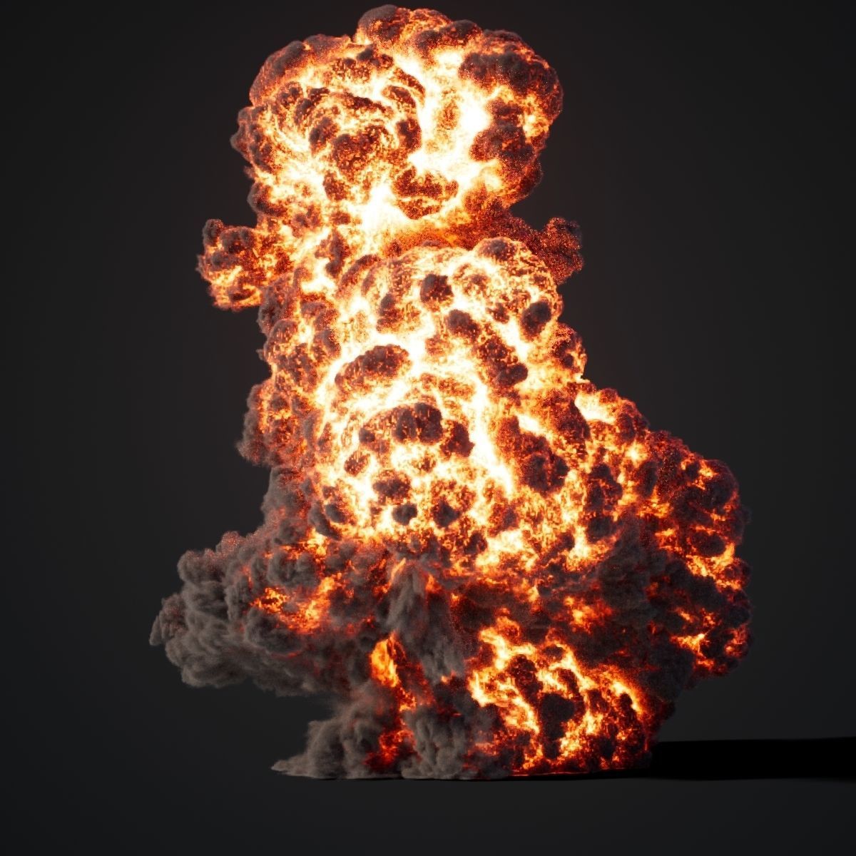 Animated Gasoline Explosion 7 3D model_9