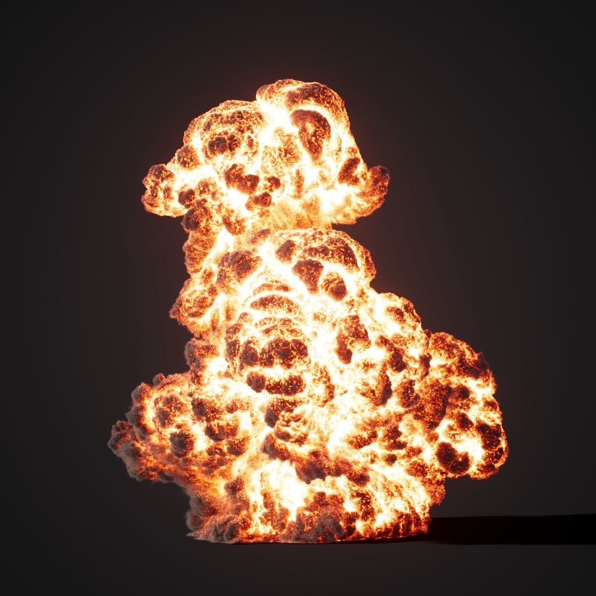 Animated Gasoline Explosion 7 3D model_8