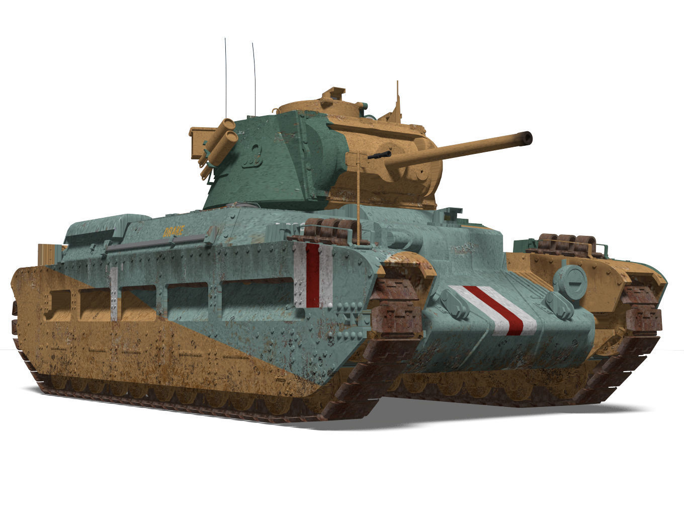 Mark II Matilda II Mk III IV 3D model_4