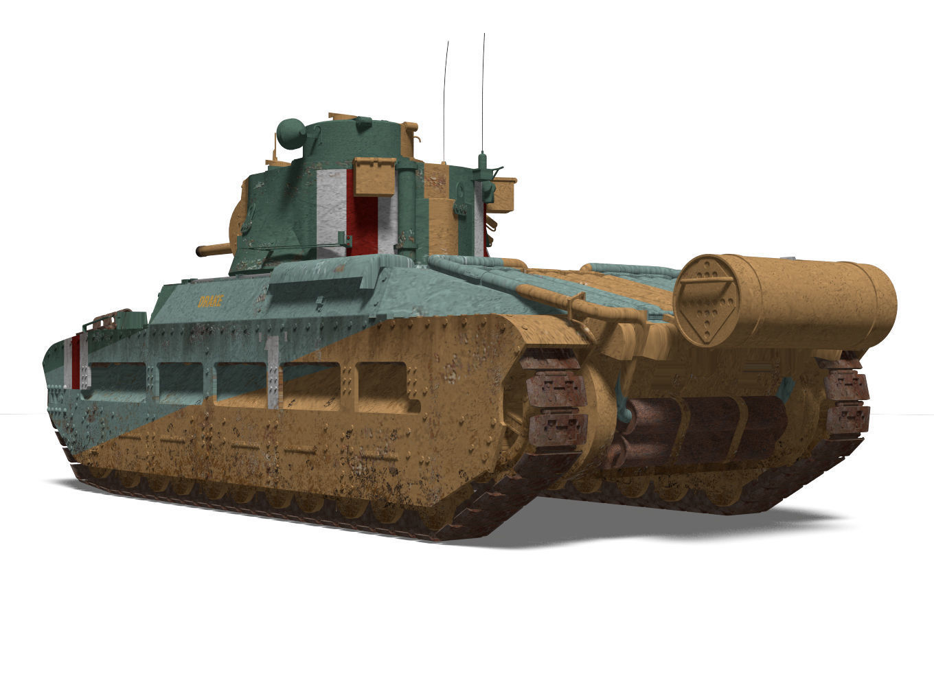Mark II Matilda II Mk III IV 3D model_1