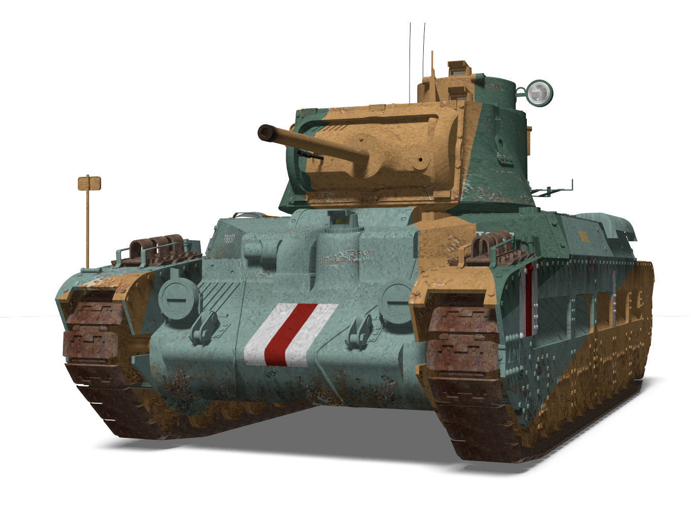Mark II Matilda II Mk III IV 3D model_2