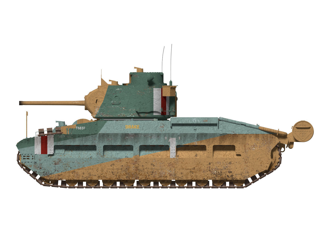 Mark II Matilda II Mk III IV 3D model_7