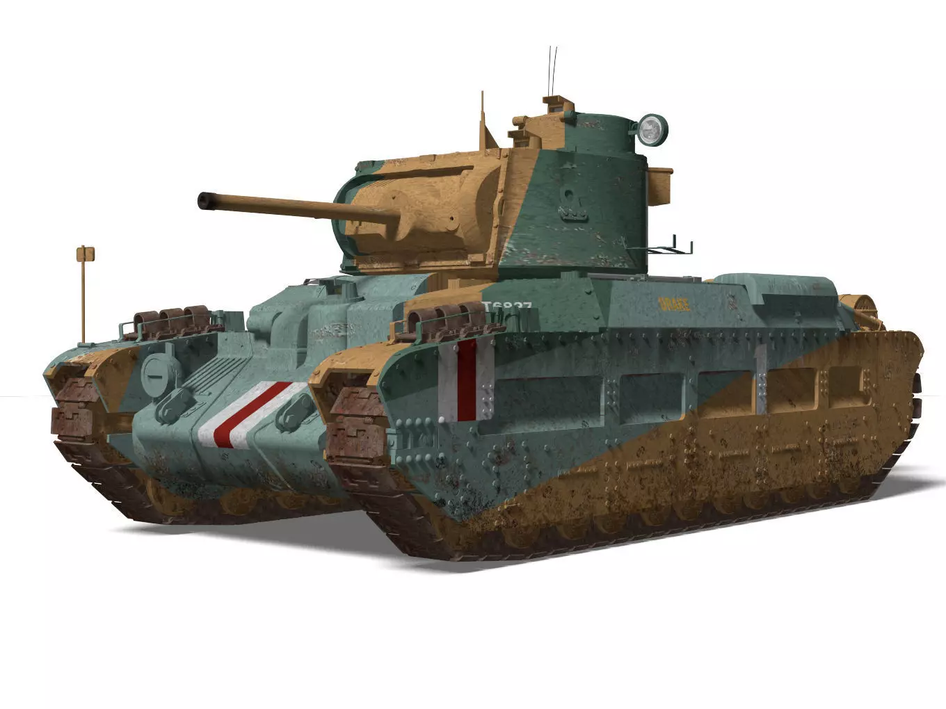Mark II Matilda II Mk III IV 3D model_0