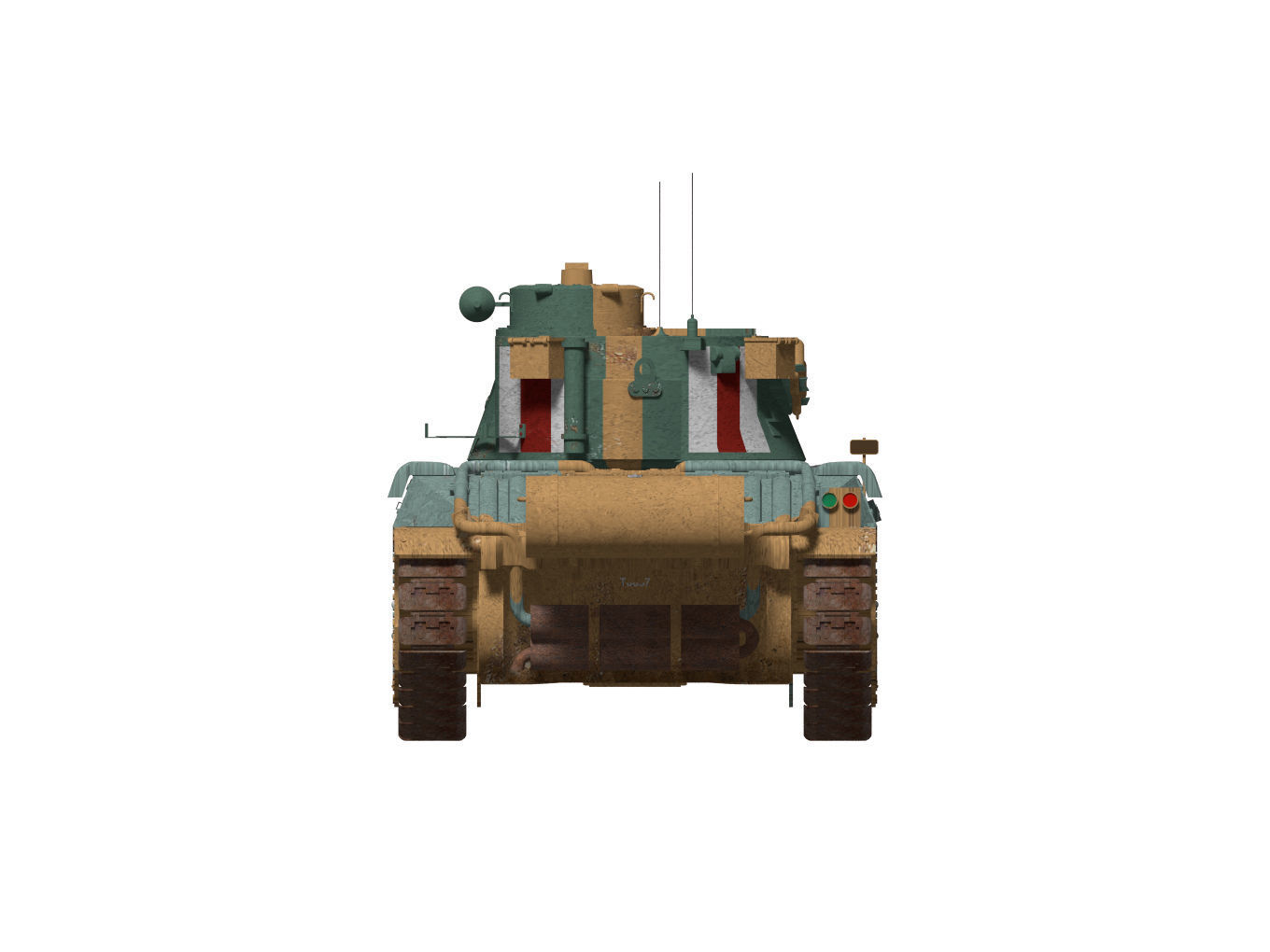 Mark II Matilda II Mk III IV 3D model_9