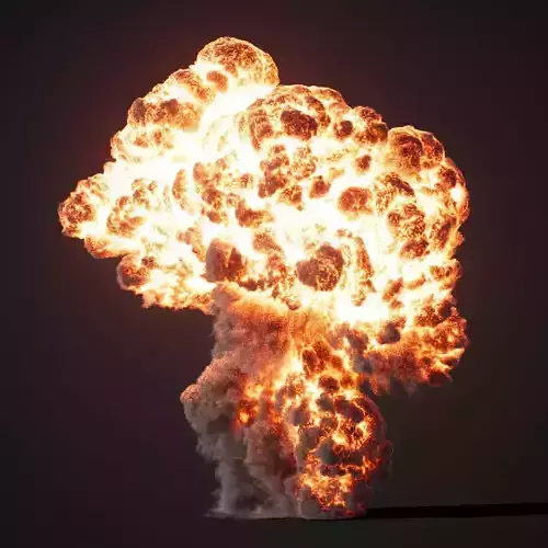 Animated Gasoline Explosion 6 3D model
