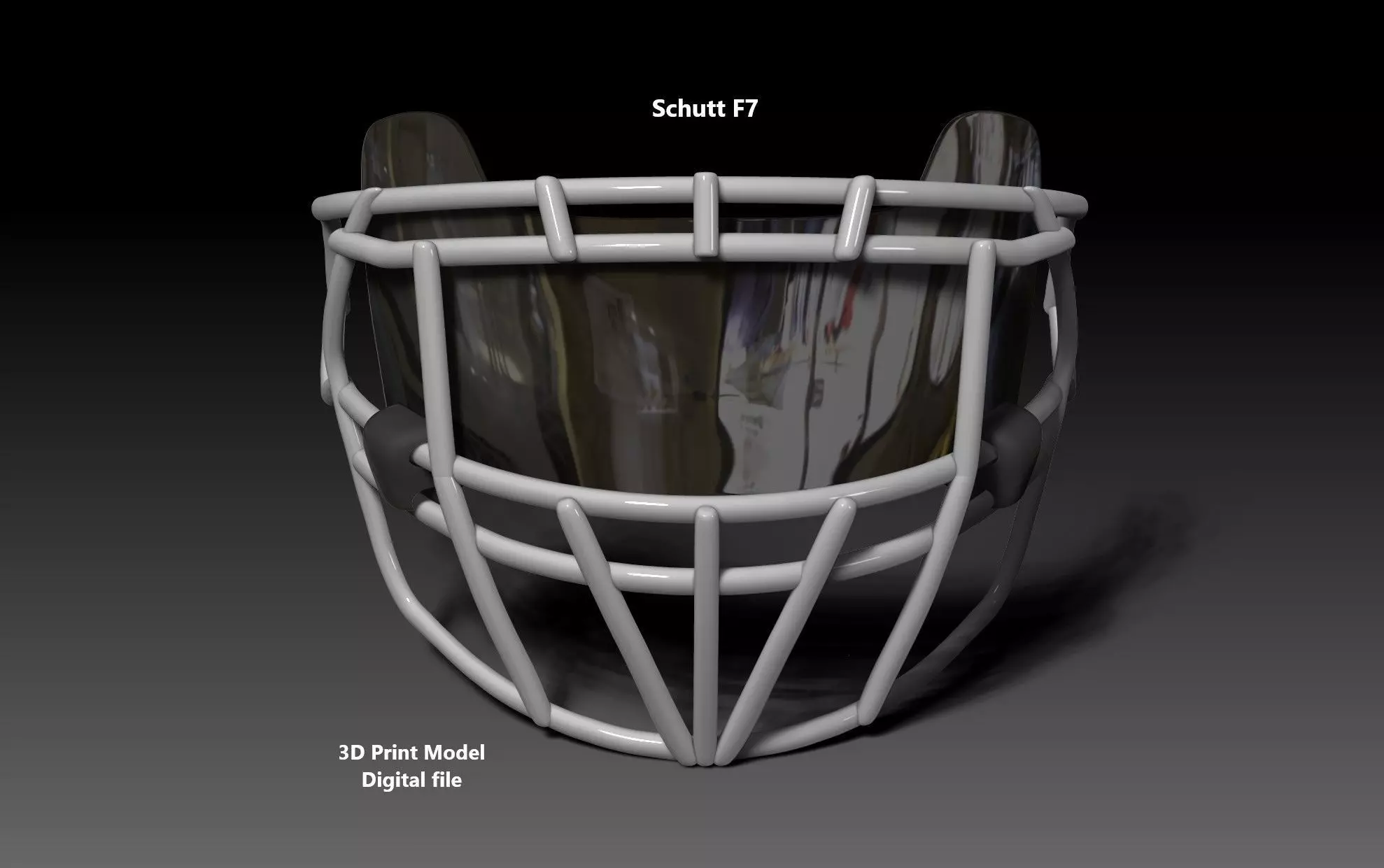 Oakley Visor and Facemask II for NFL Schutt F7 Helmet 3D print model_0