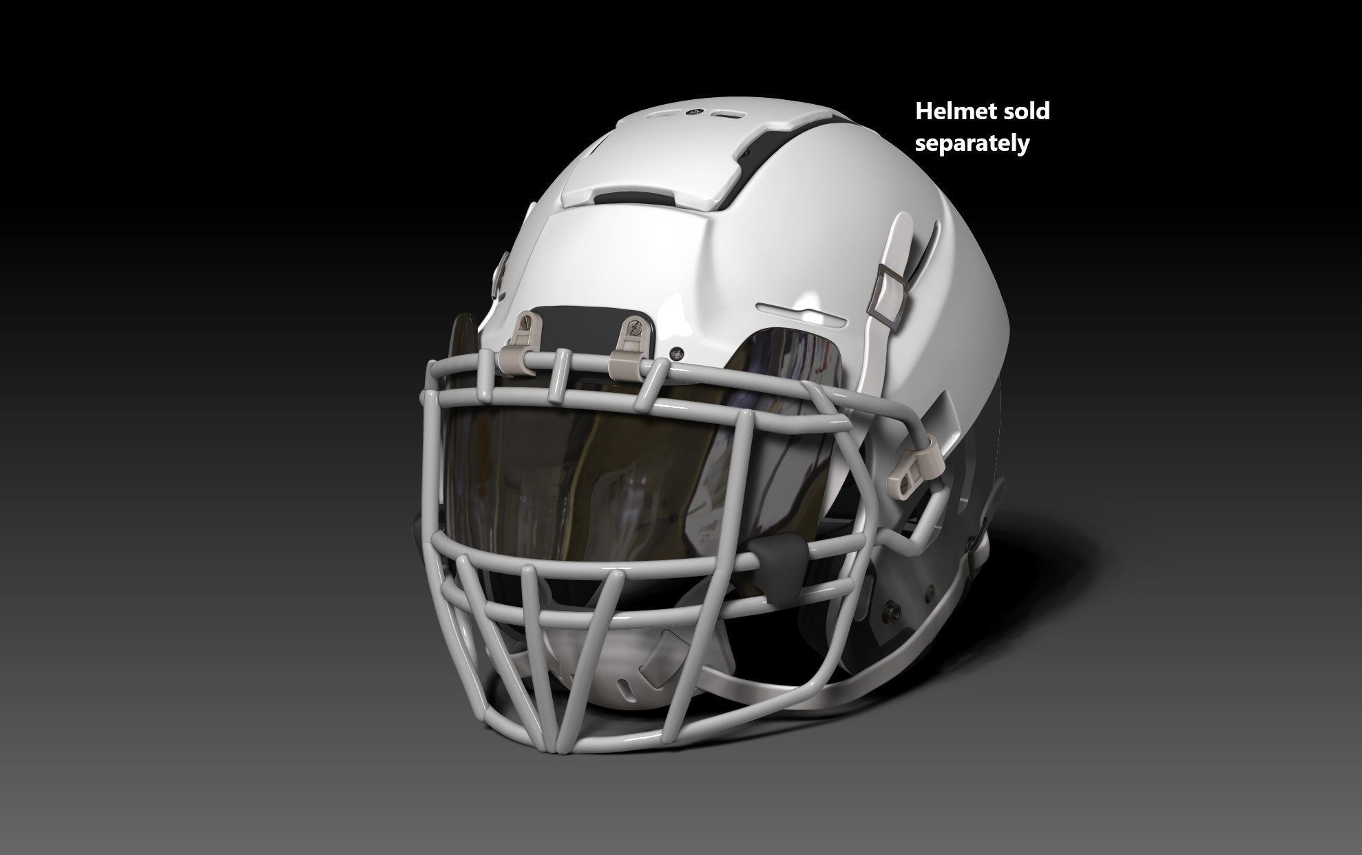 Oakley Visor and Facemask II for NFL Schutt F7 Helmet 3D print model_3