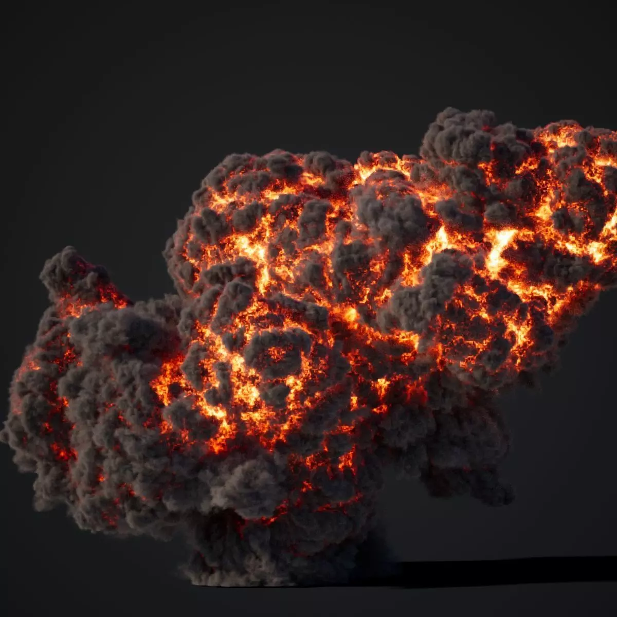 Animated Gasoline Explosion 5 3D model_0