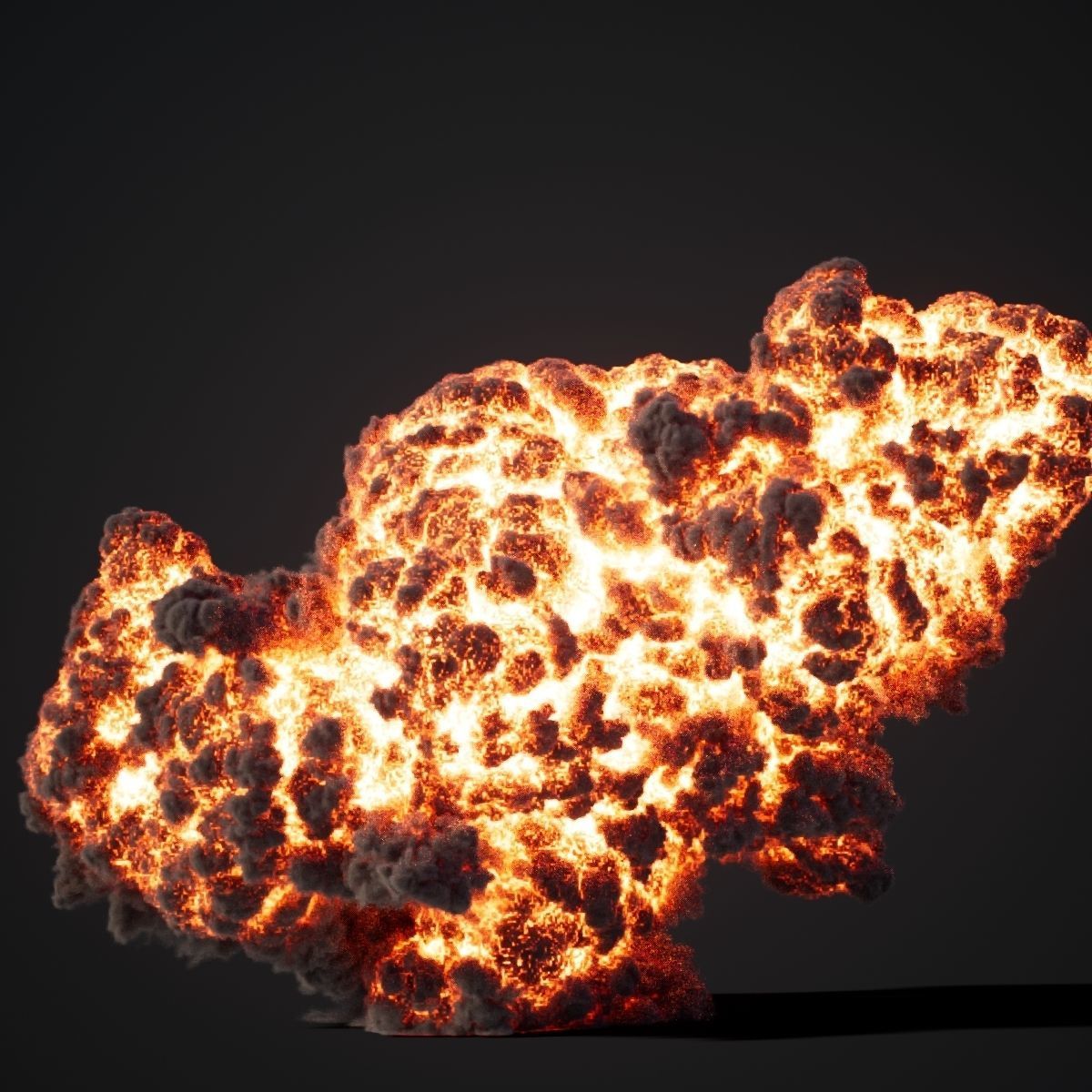 Animated Gasoline Explosion 5 3D model_9