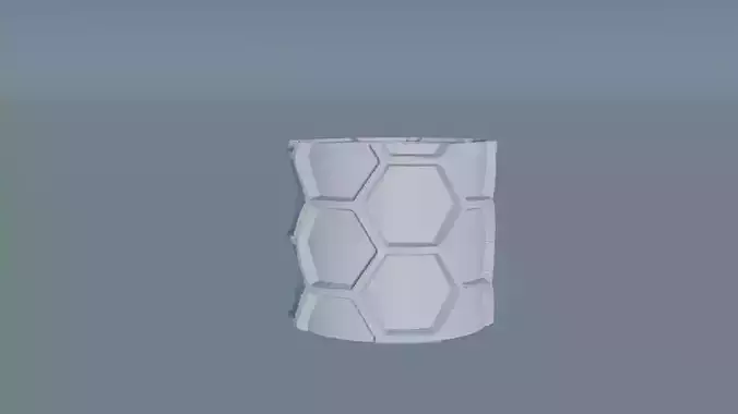 Vases hexagons 3D print model