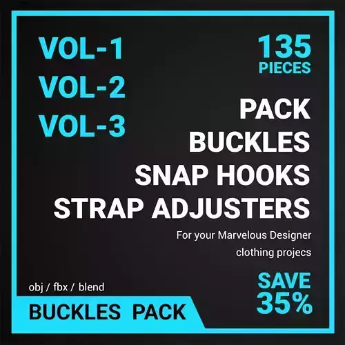 Buckles Snap hooks Strap adjusters Pack Vol 3