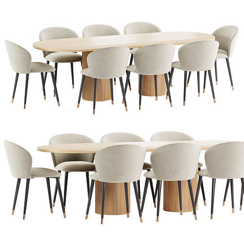 Dining set 78 3D model