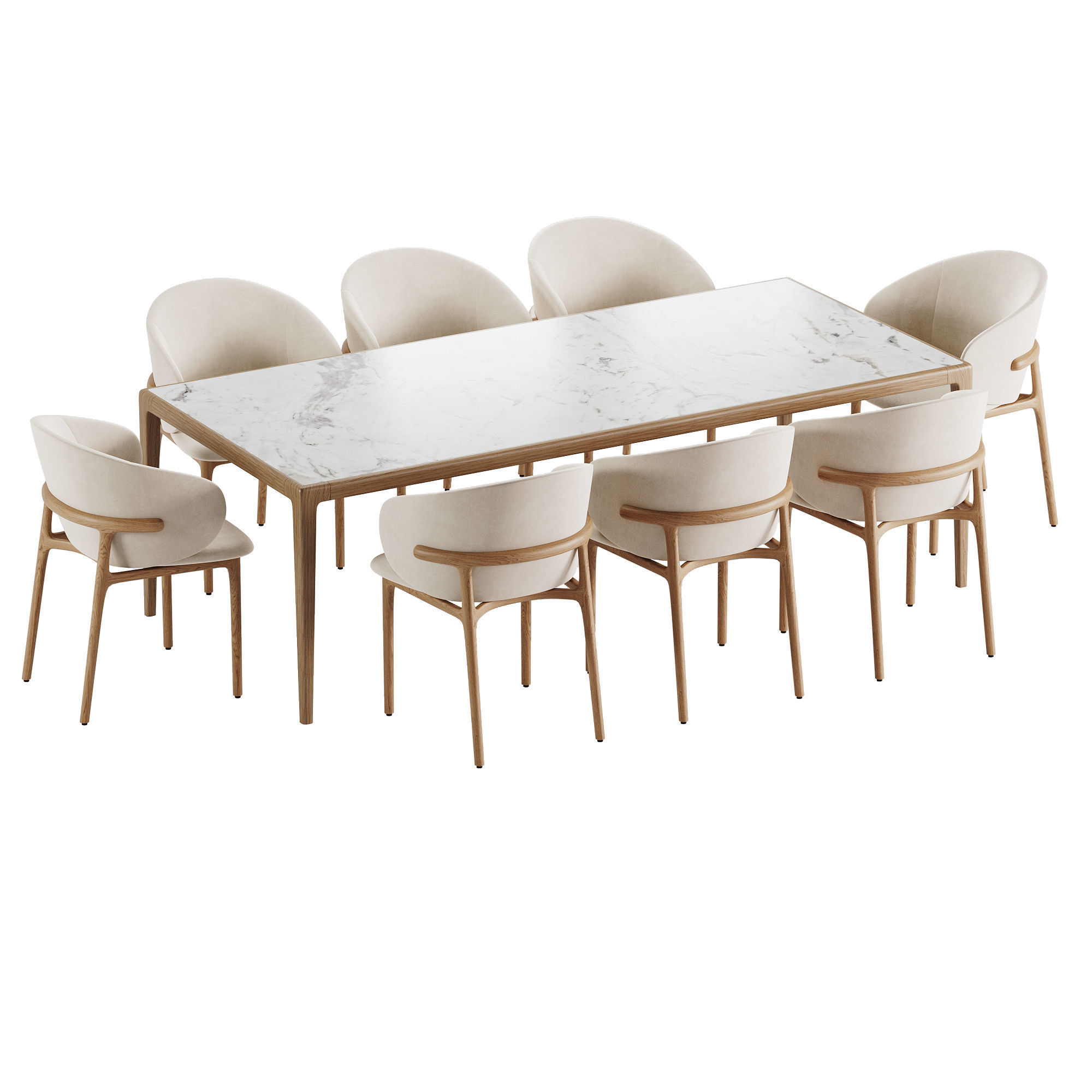 Dining Set 79 3D model_2