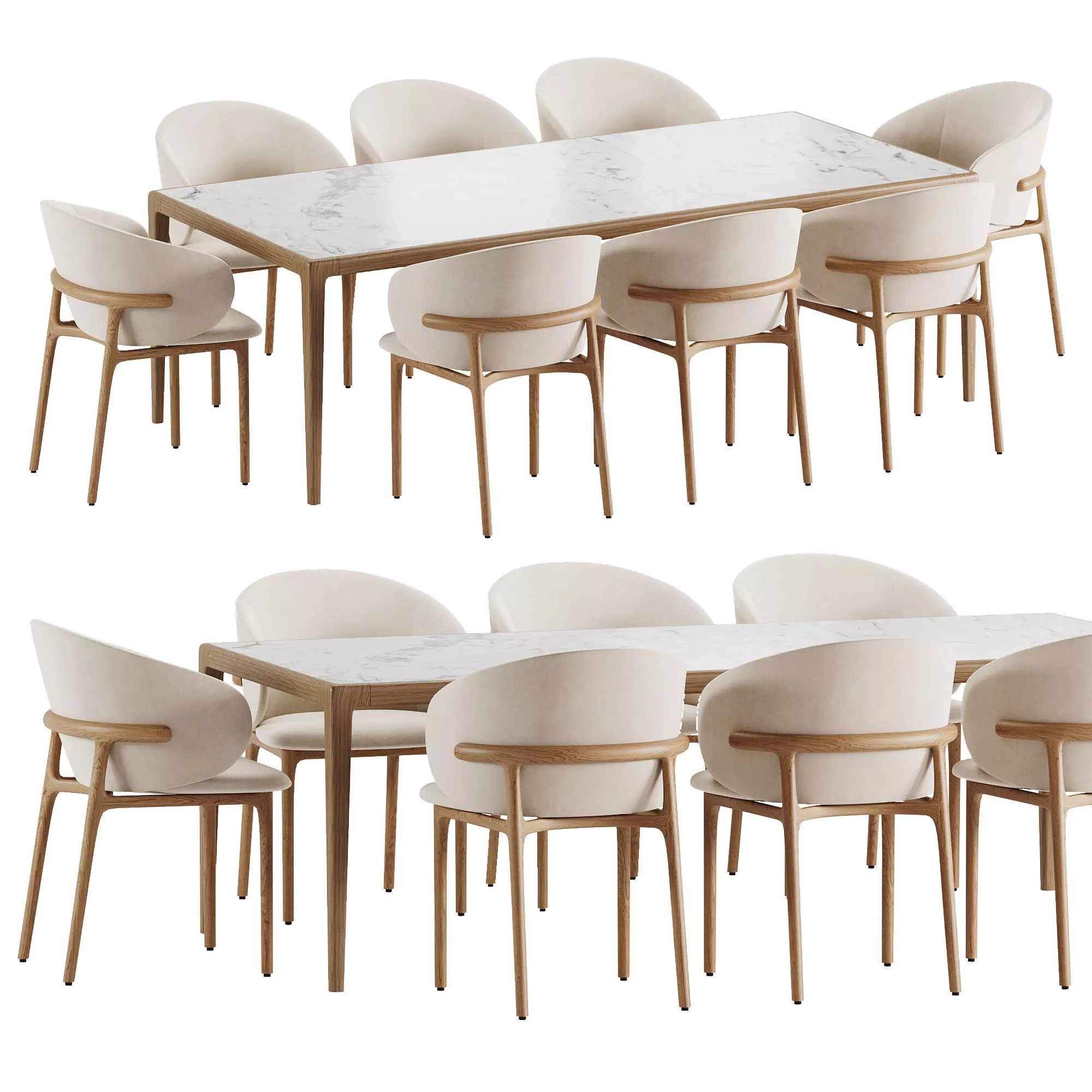 Dining Set 79 3D model_0