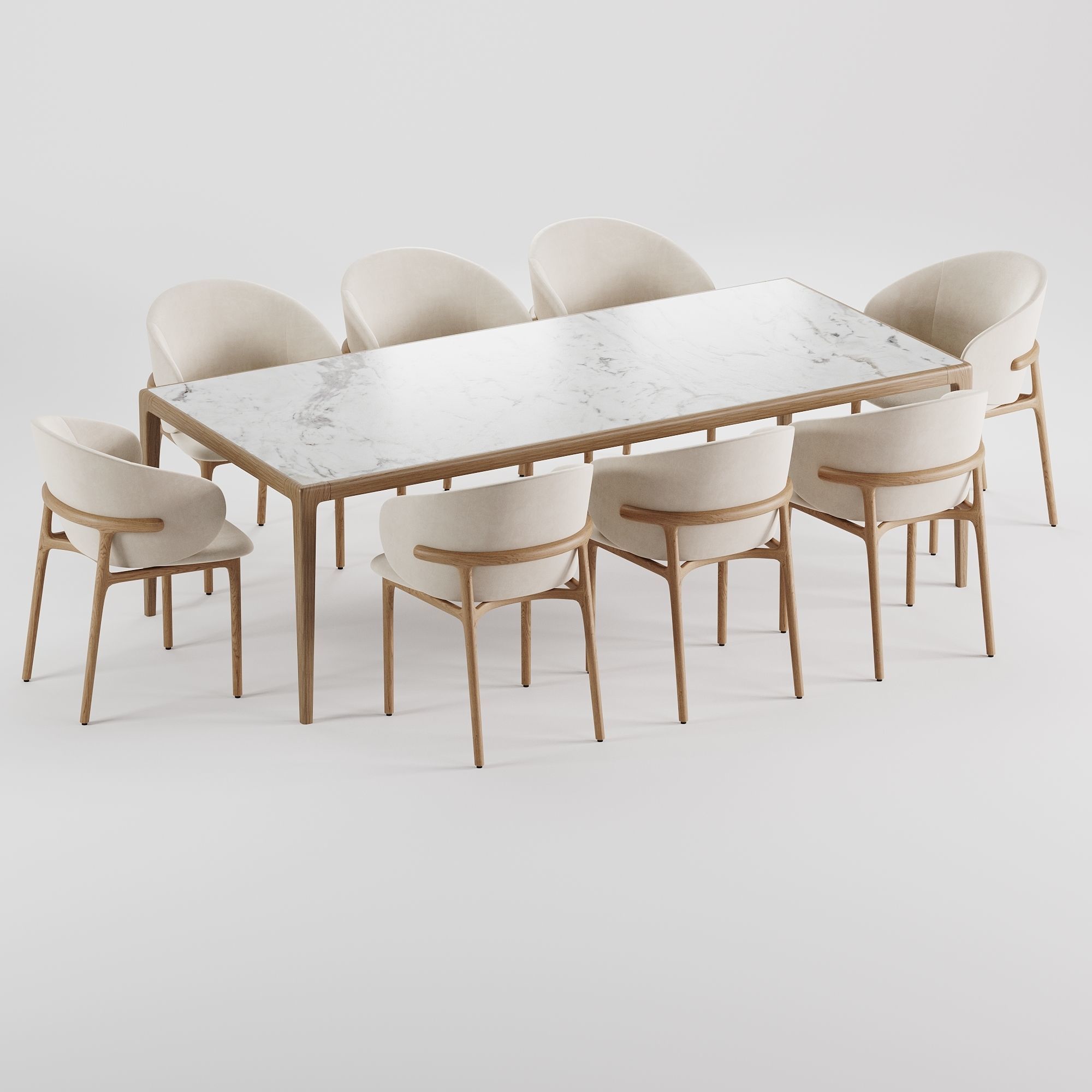Dining Set 79 3D model_5
