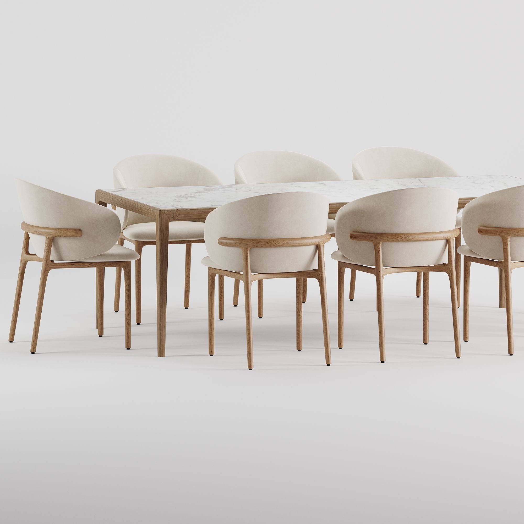 Dining Set 79 3D model_4