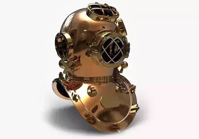 3D Models Antique Diving Helmet 3D model