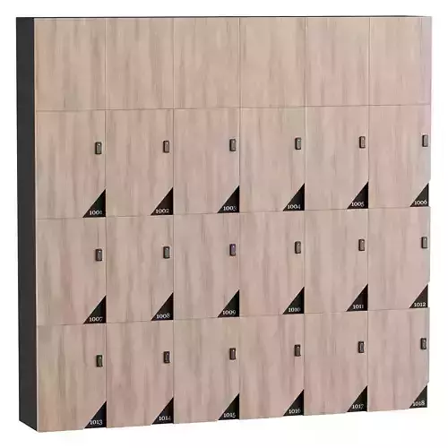 Locker rooms in the gym