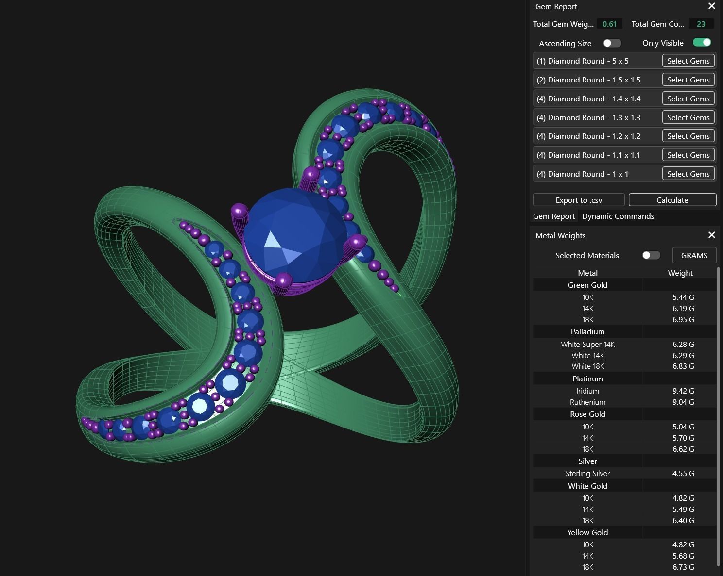 Infinity Ring R 53 3D print model_9