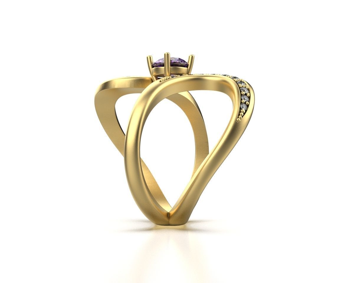 Infinity Ring R 53 3D print model_4