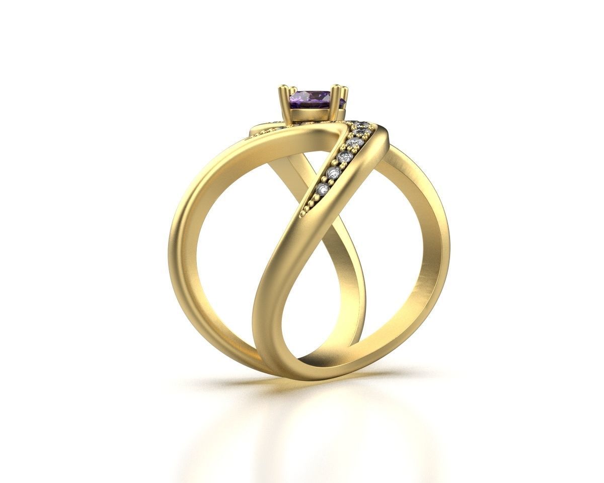 Infinity Ring R 53 3D print model_6