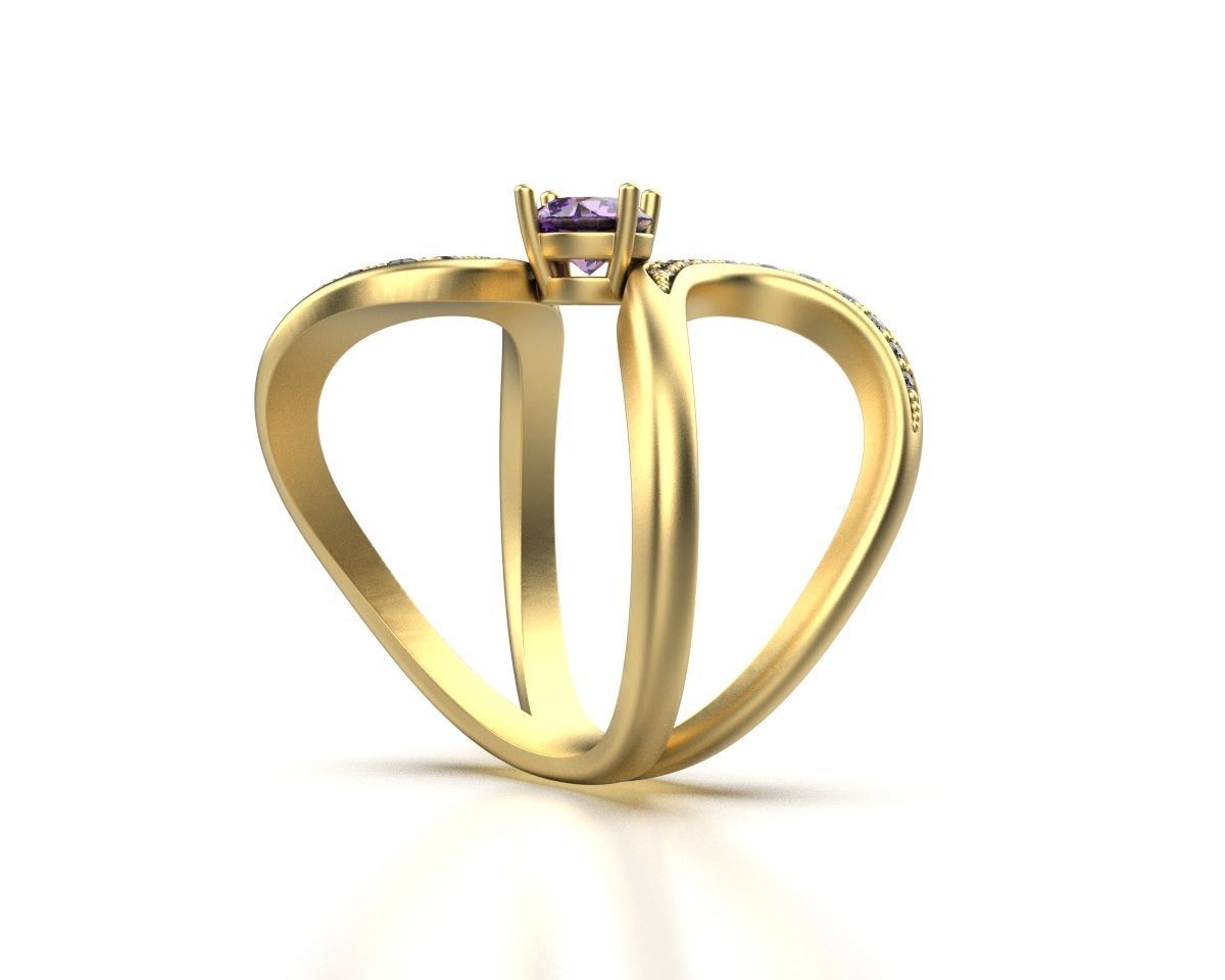 Infinity Ring R 53 3D print model_5