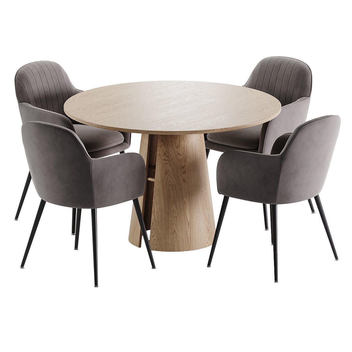 dining set 80 3D model_2