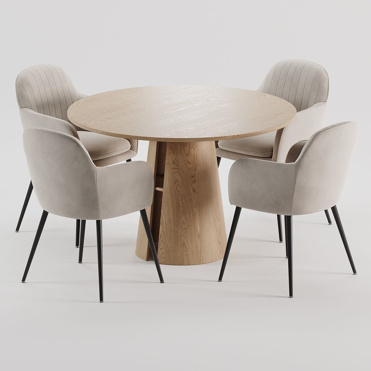 dining set 80 3D model_5