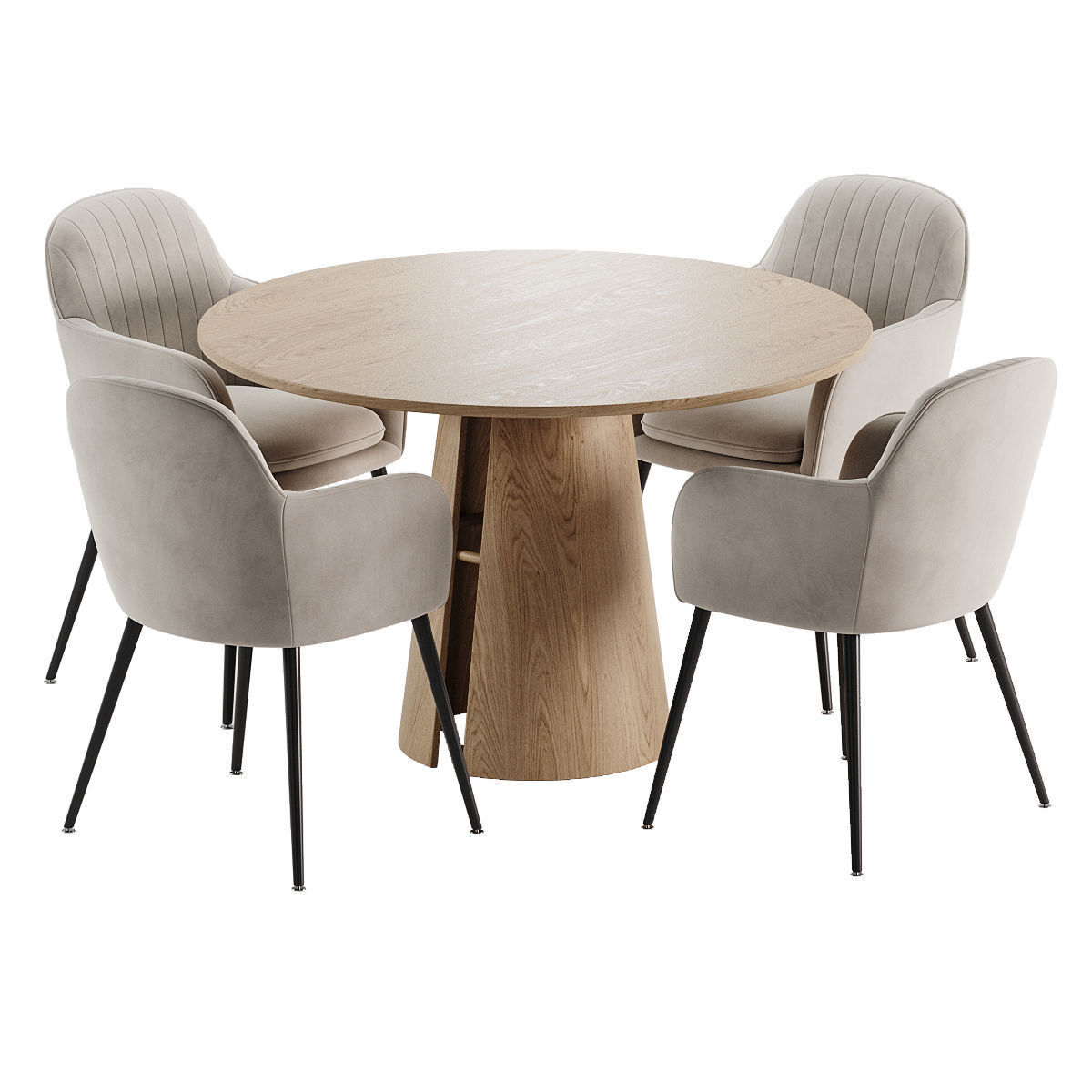 dining set 80 3D model_1