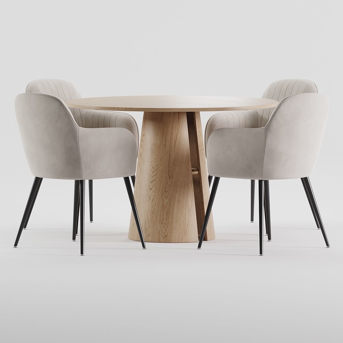 dining set 80 3D model_4