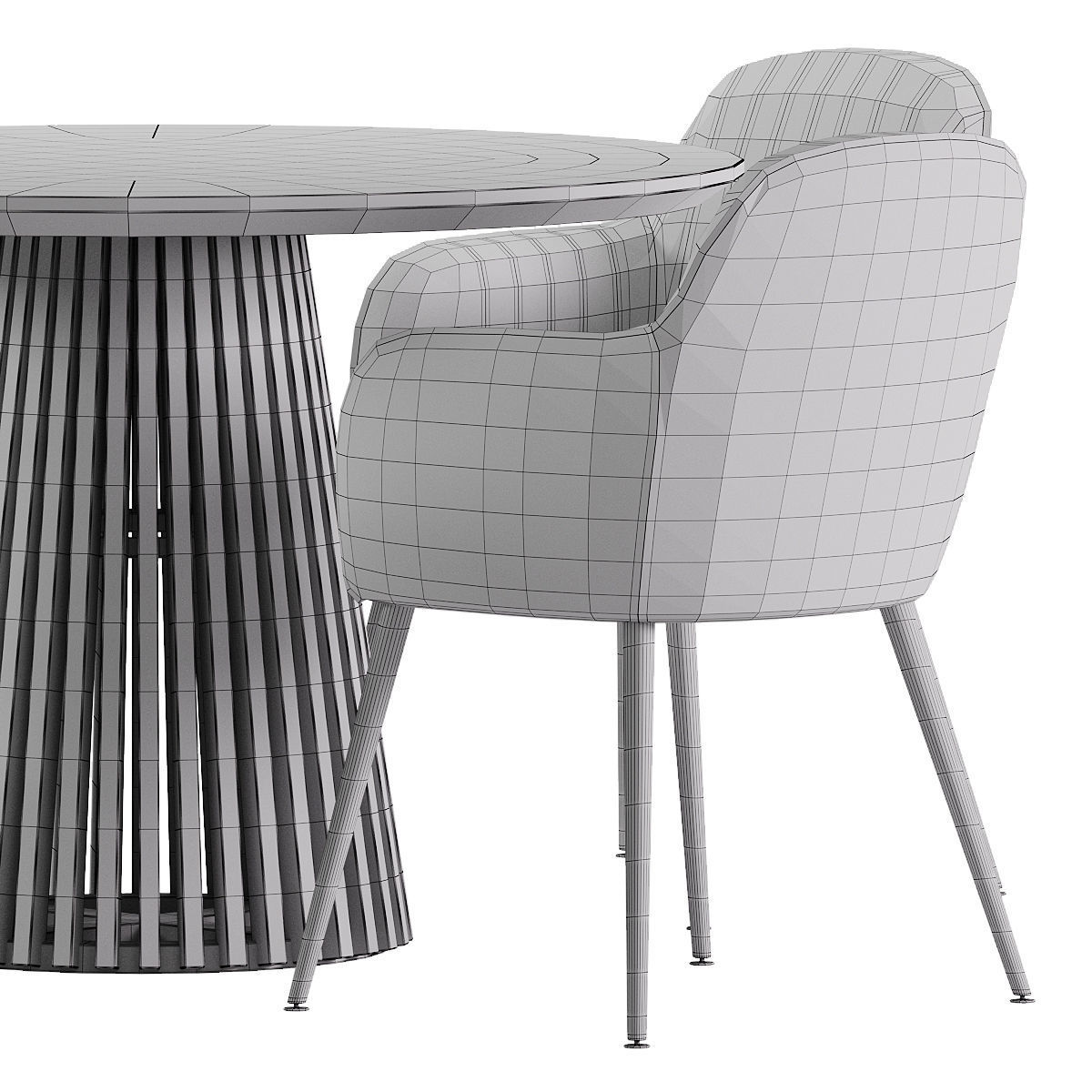 dining set 81 3D model_6