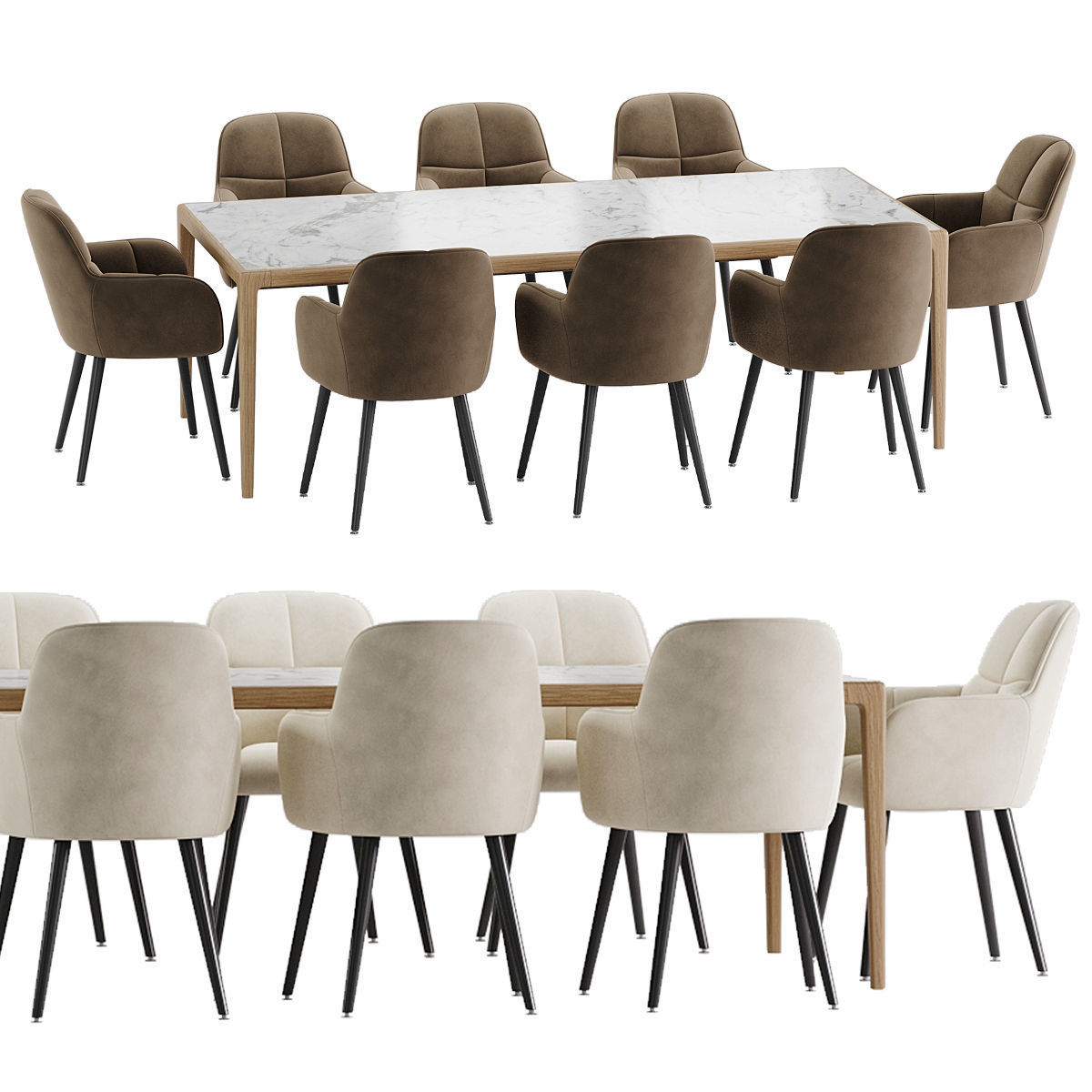 Dining set 85 3D model_1