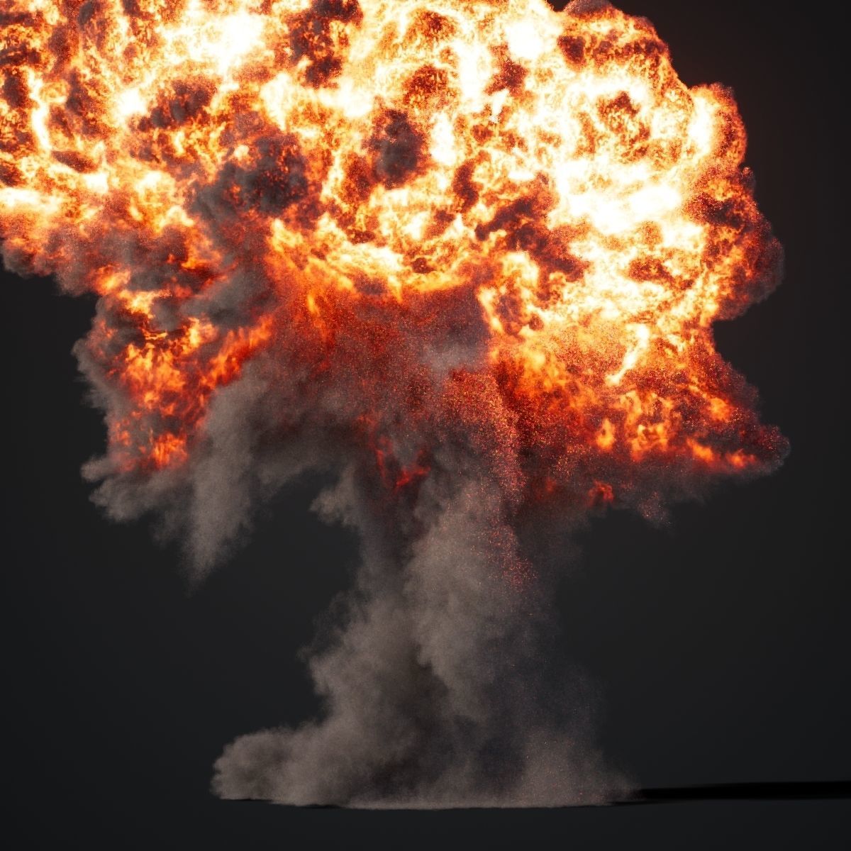 Animated Gasoline Explosion 4 3D model_10