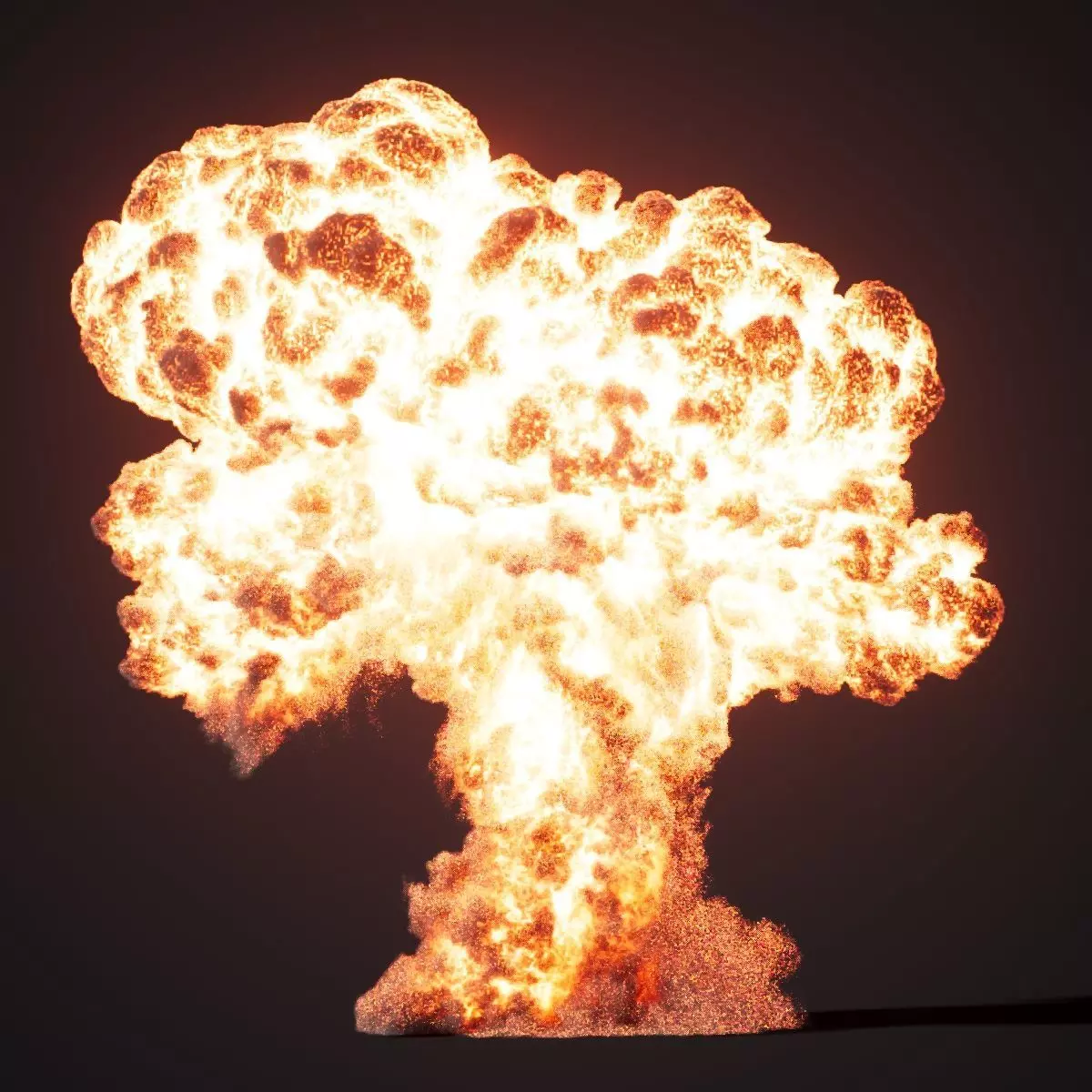 Animated Gasoline Explosion 4 3D model_0