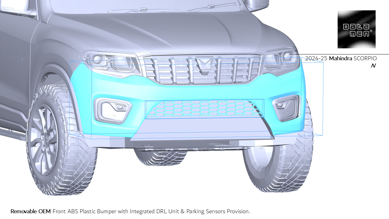 2024 2025 Mahindra Scorpio N Complete 3D Scan Surface Data 3D model_21