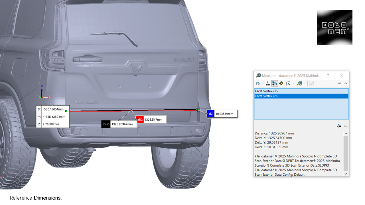 2024 2025 Mahindra Scorpio N Complete 3D Scan Surface Data 3D model_18