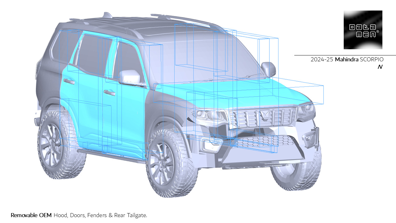 2024 2025 Mahindra Scorpio N Complete 3D Scan Surface Data 3D model_32