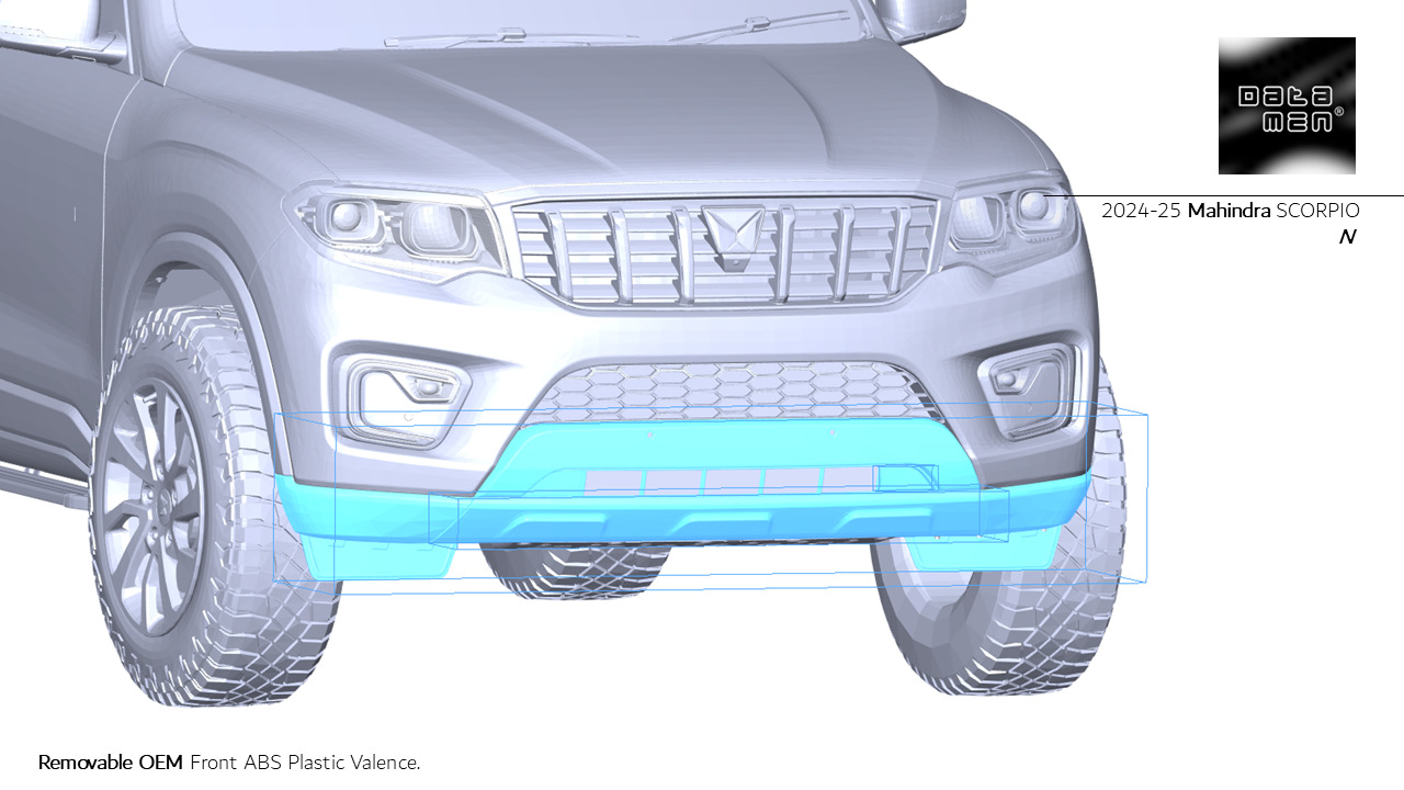 2024 2025 Mahindra Scorpio N Complete 3D Scan Surface Data 3D model_19