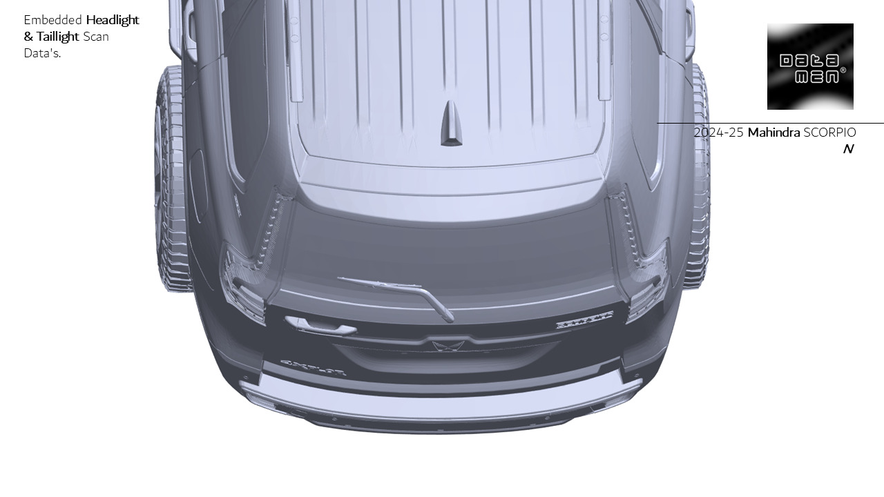 2024 2025 Mahindra Scorpio N Complete 3D Scan Surface Data 3D model_8