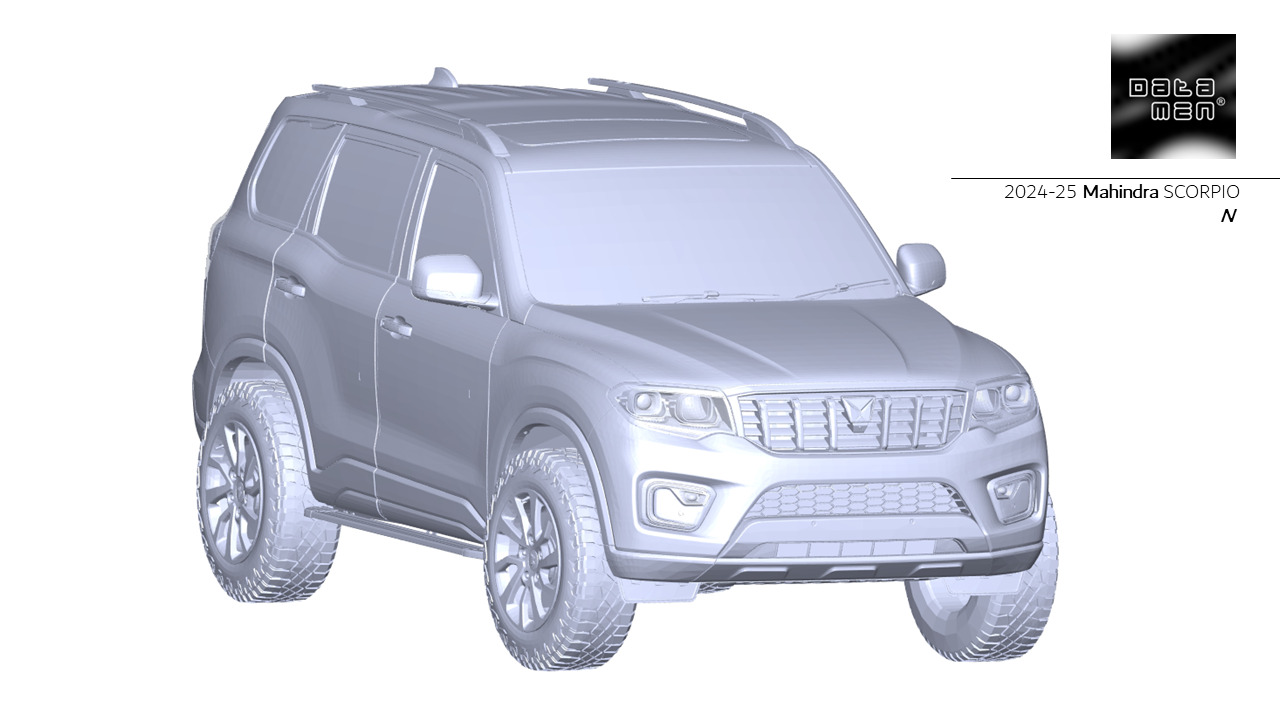 2024 2025 Mahindra Scorpio N Complete 3D Scan Surface Data 3D model_9