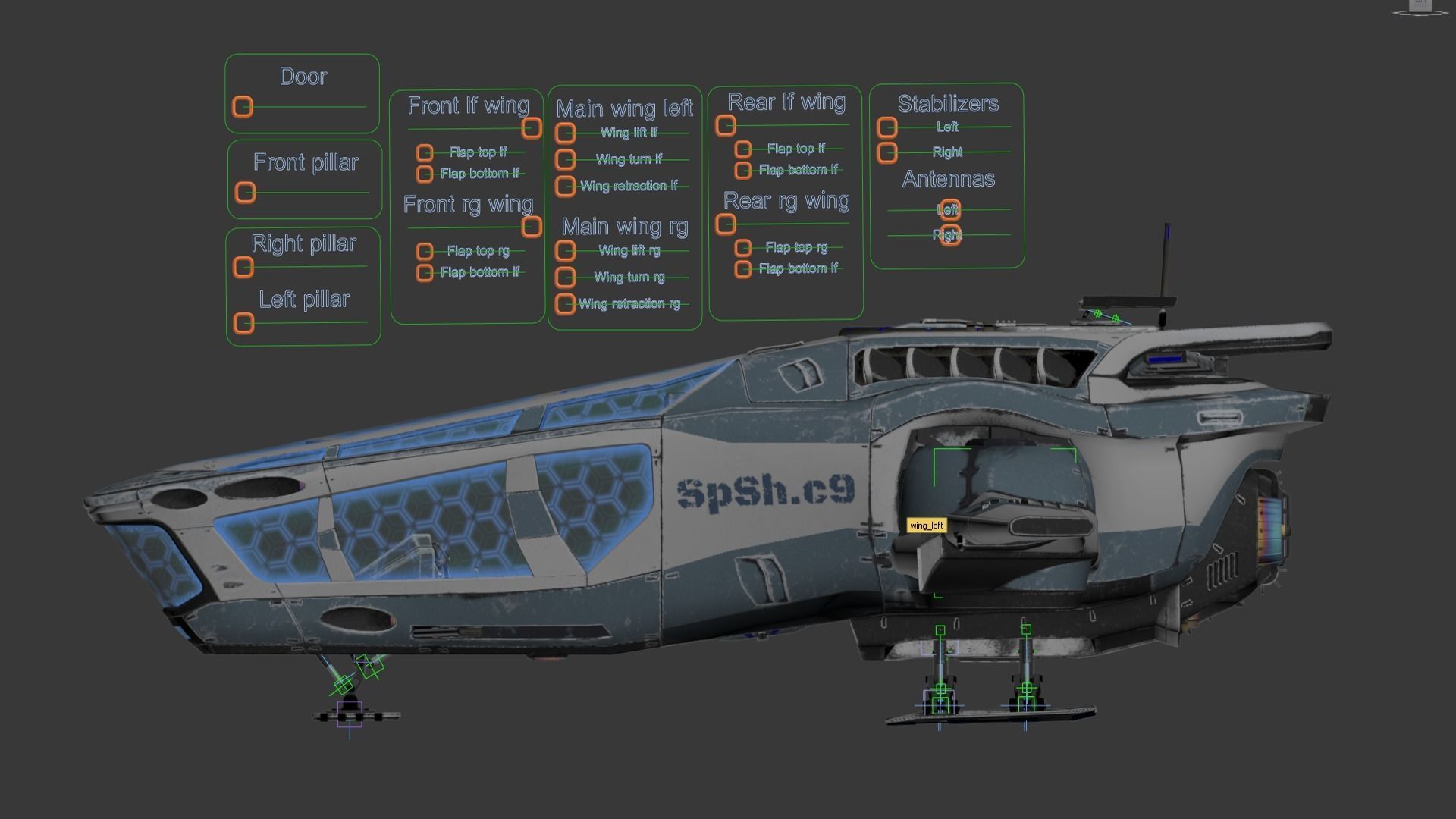 Spaceship SpShc9 3D model_18
