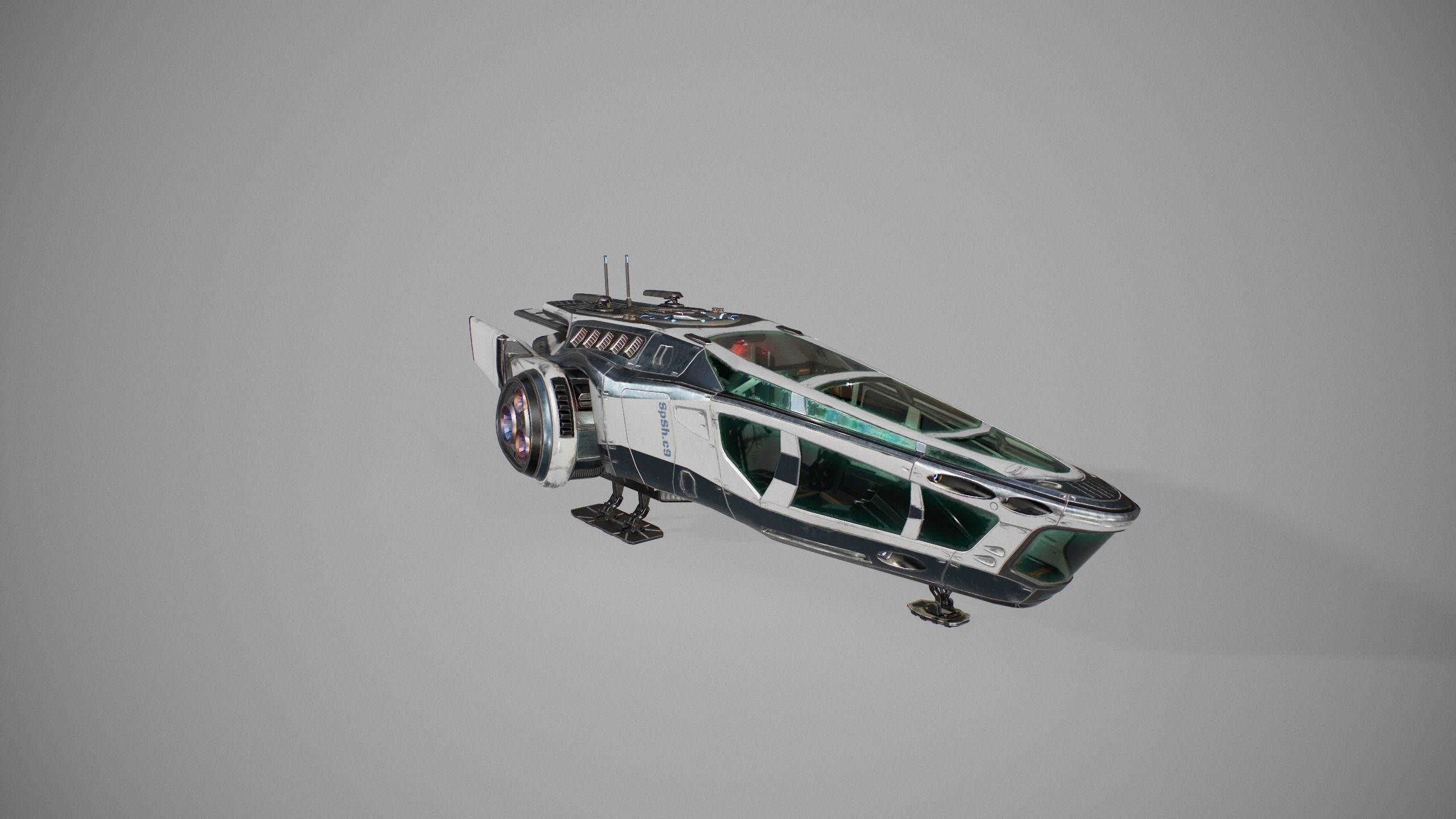 Spaceship SpShc9 3D model_11