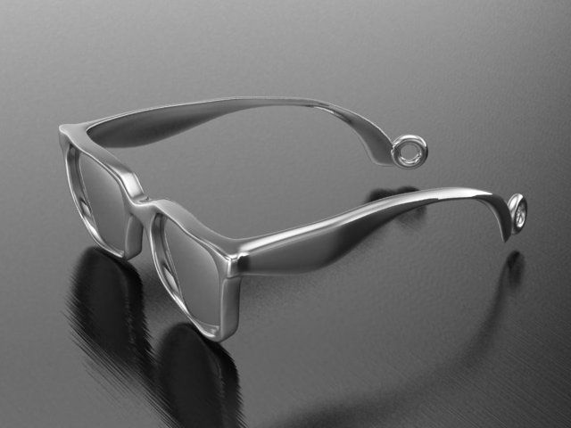 Glasses necklace 3D print model_8