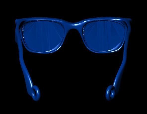 Glasses necklace 3D print model_17