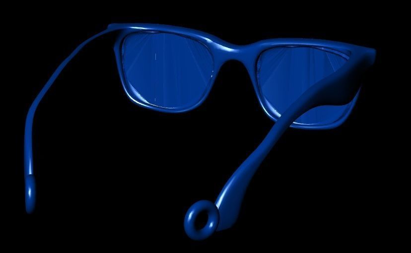 Glasses necklace 3D print model_18